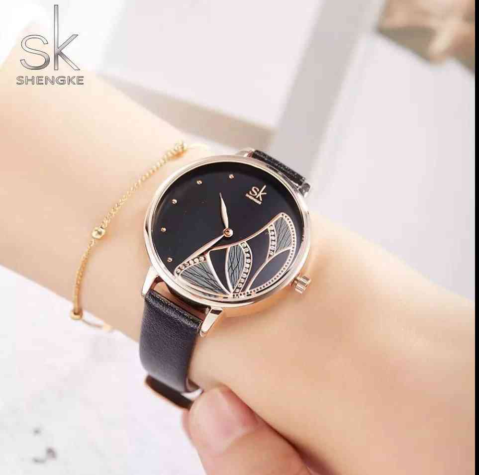Shengke Women Luxury Watch 